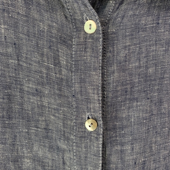 Tahari 100% Linen Long Sleeve Colorblock Oversized Button Down Sz 2X - Picture 6 of 11